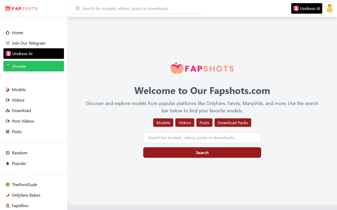 Screenshot of Fapshots